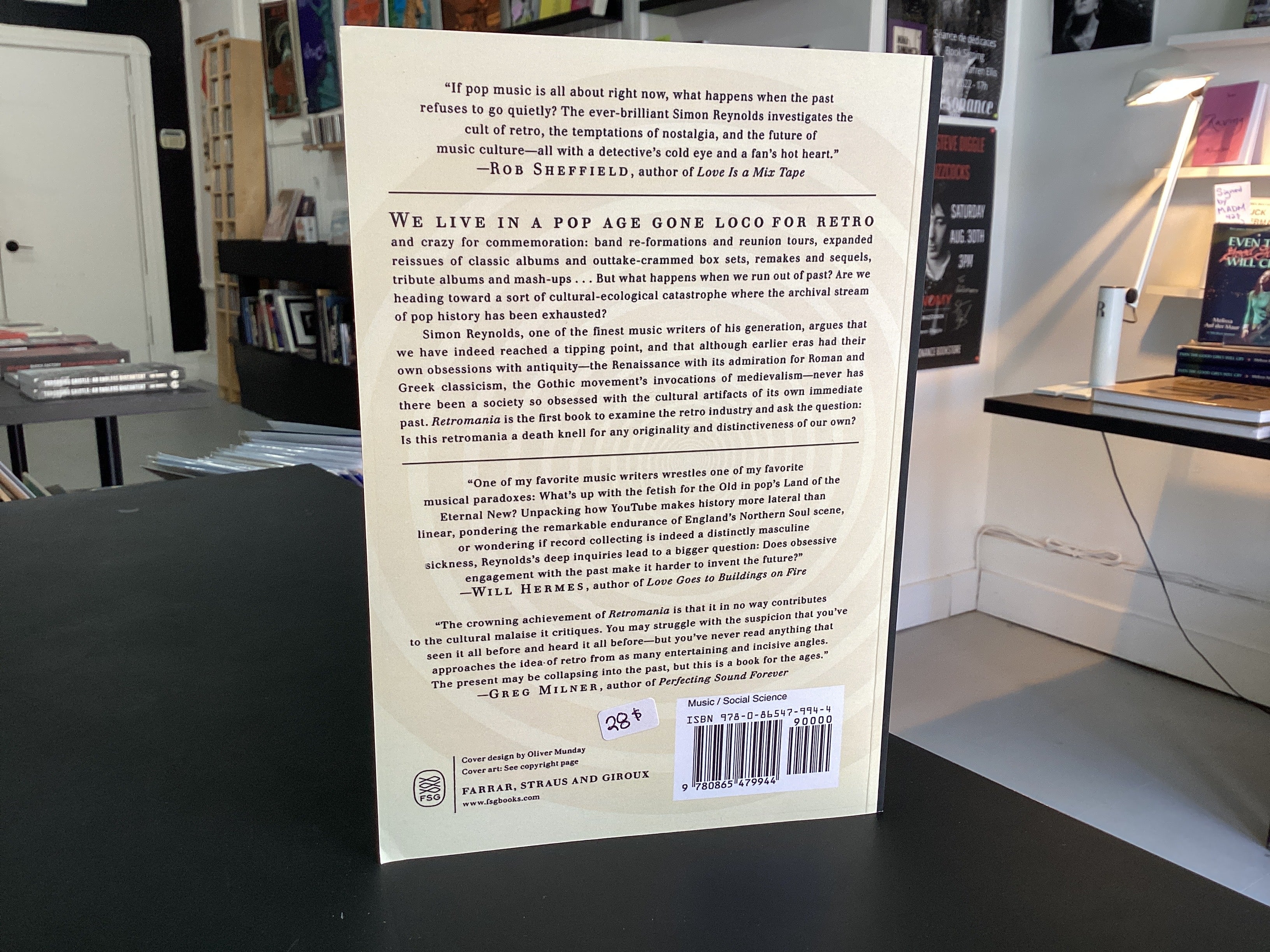 Retromania: Pop Culture's Addiction to Its Own Past