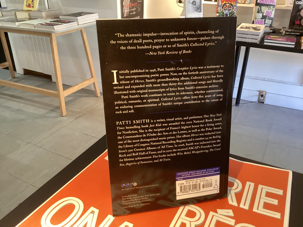 Patti Smith Collected Lyrics, 1970-2015: Lyrics, Reflections & Notes for the Future