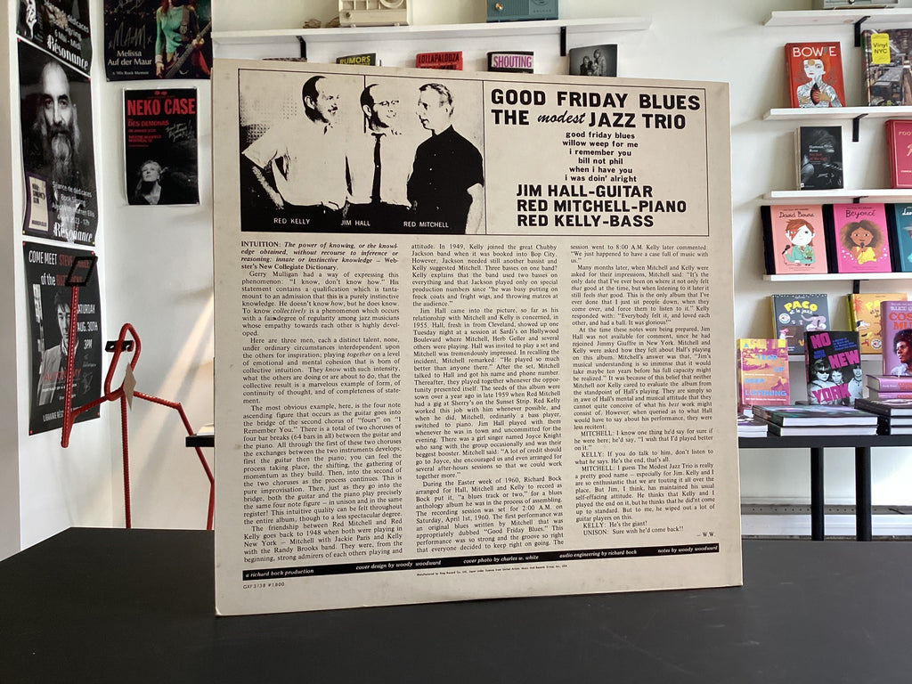 The Modest Jazz Trio - Jim Hall - Red Mitchell - Red Kelly	Good Friday Blues: The Modest Jazz Trio