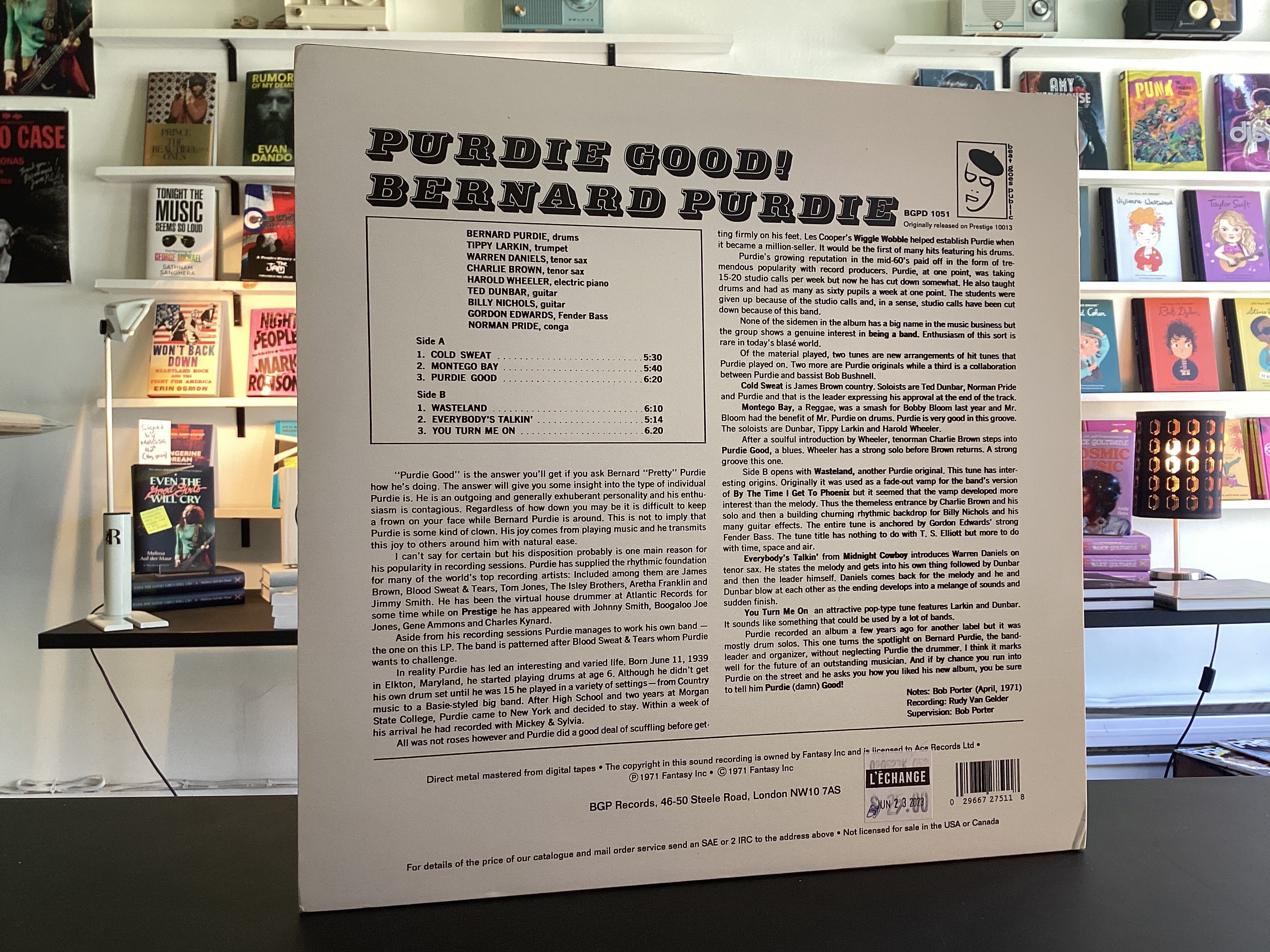 Bernard Purdie	Purdie Good!