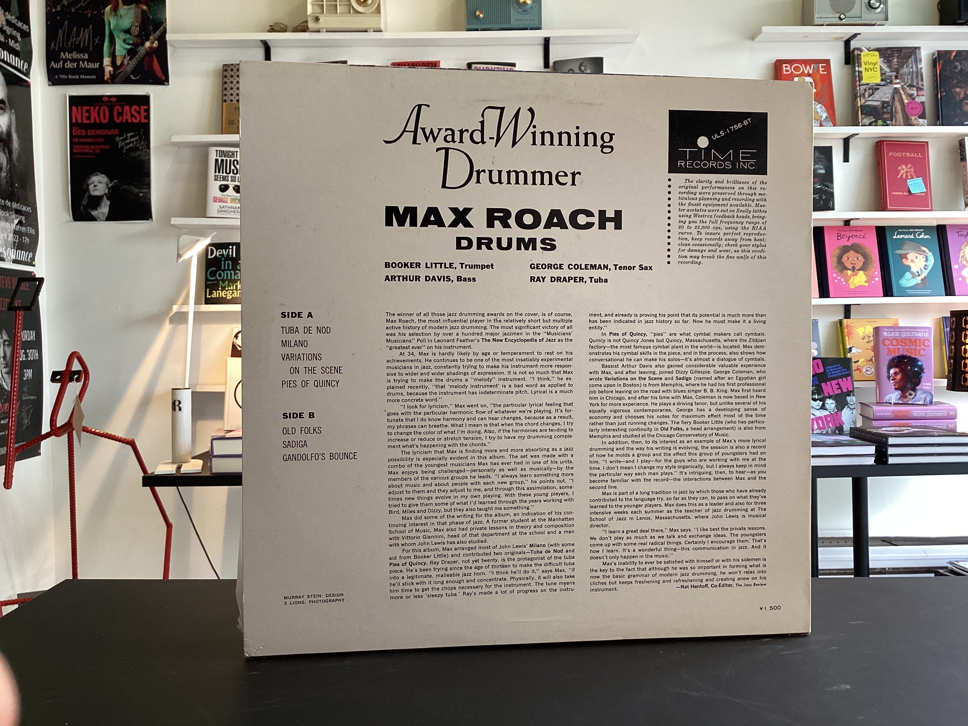 Max Roach	Award Winning Drummer