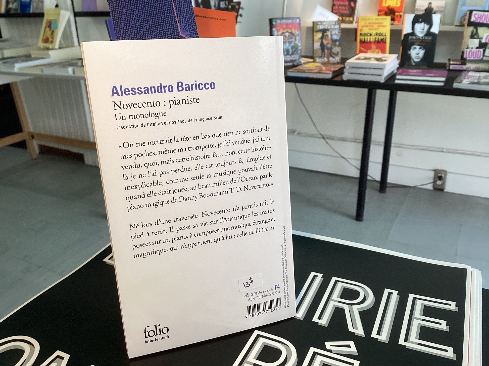 Novecento, pianiste: un monologue