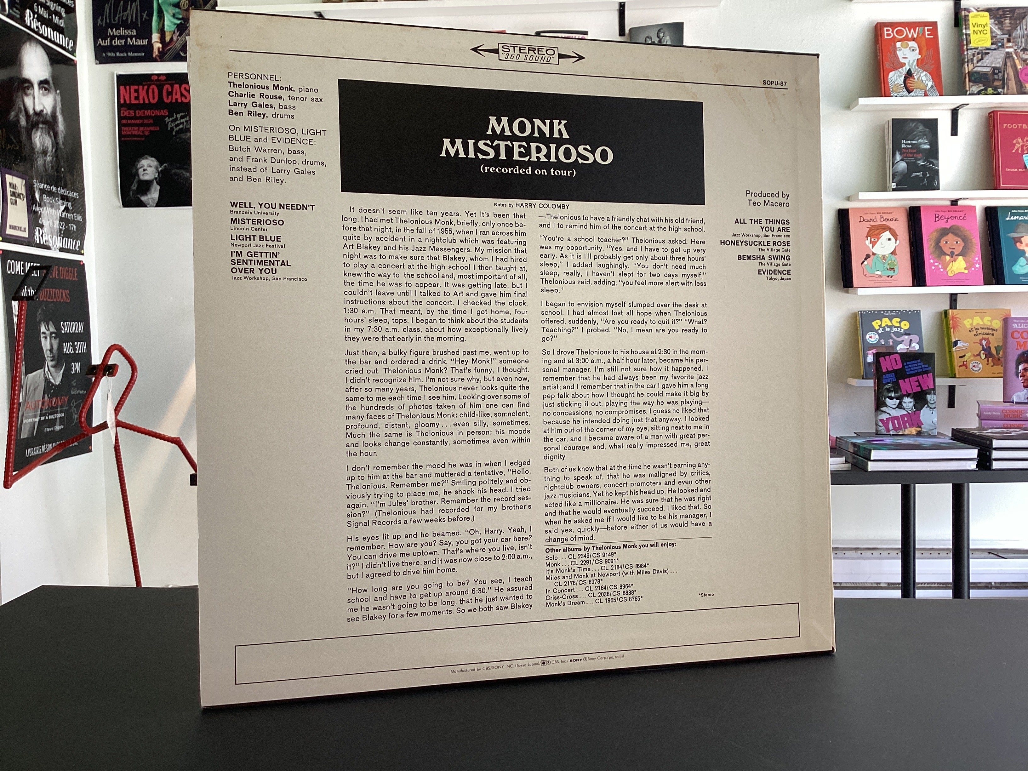 Thelonious Monk	Misterioso (Recorded On Tour)