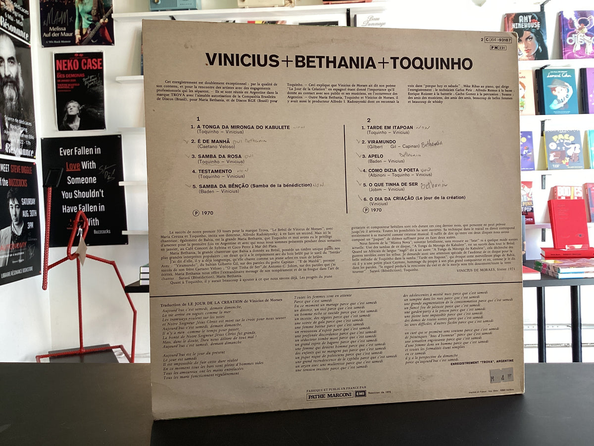 Maria Bethânia / Vinicius De Moraes / Toquinho