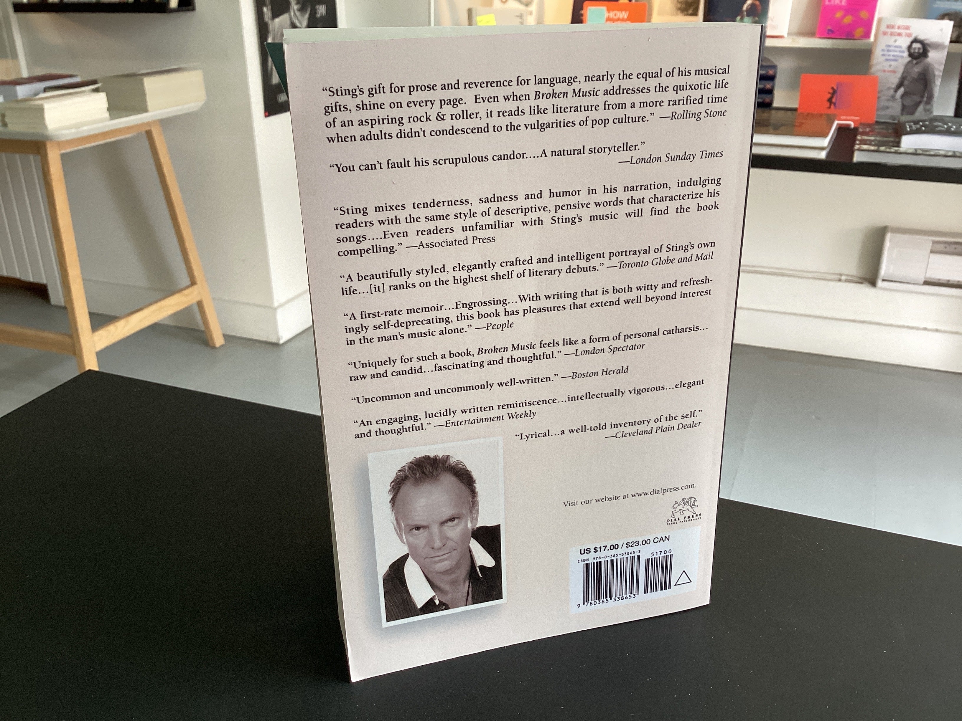 Sting Broken Music A Memoir