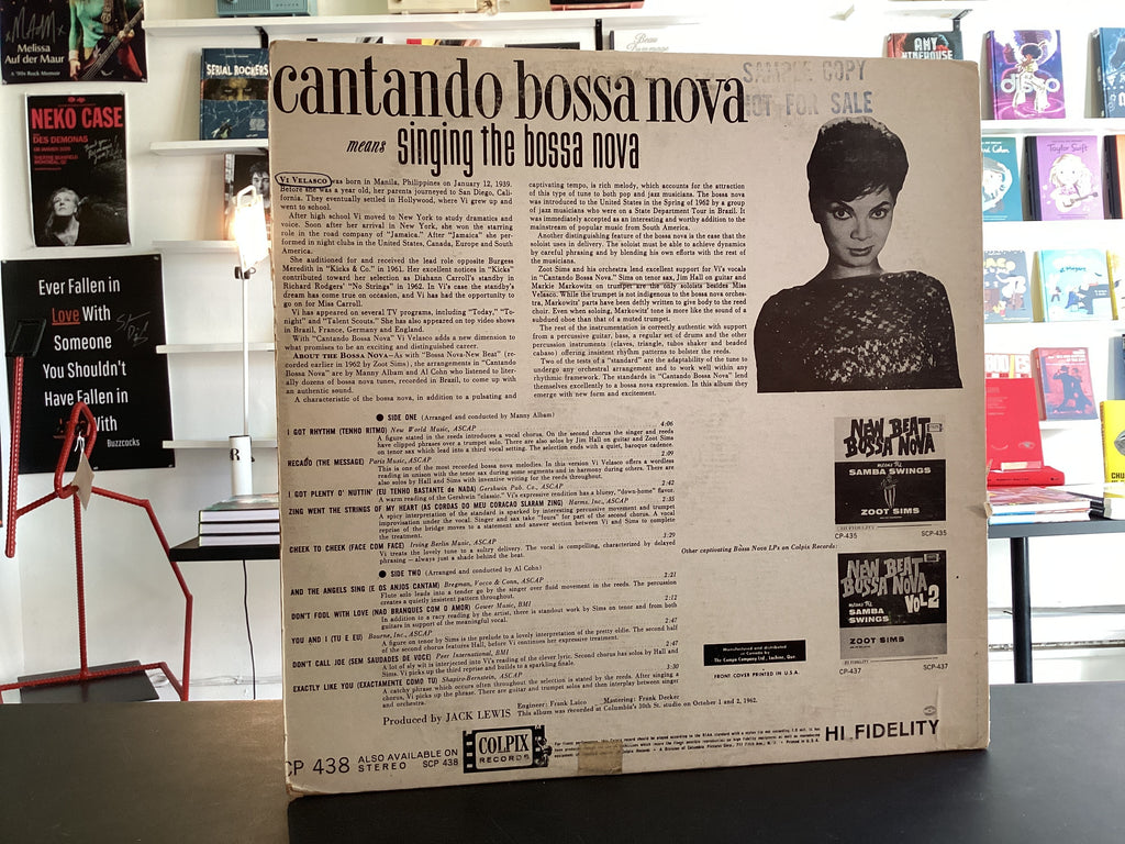 Vi Velasco With Zoot Sims And His Orchestra - Cantando Bossa Nova Means Singing The Bossa Nova